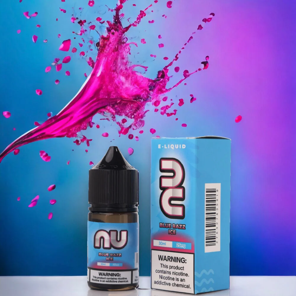 NU E-Liquid Blue Razz Ice – 25mg