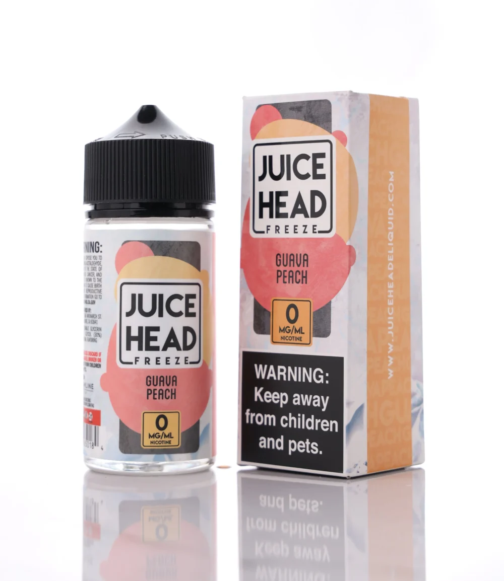 Juice Head Freeze - Guava Peach 100ML/0MG Nicotine