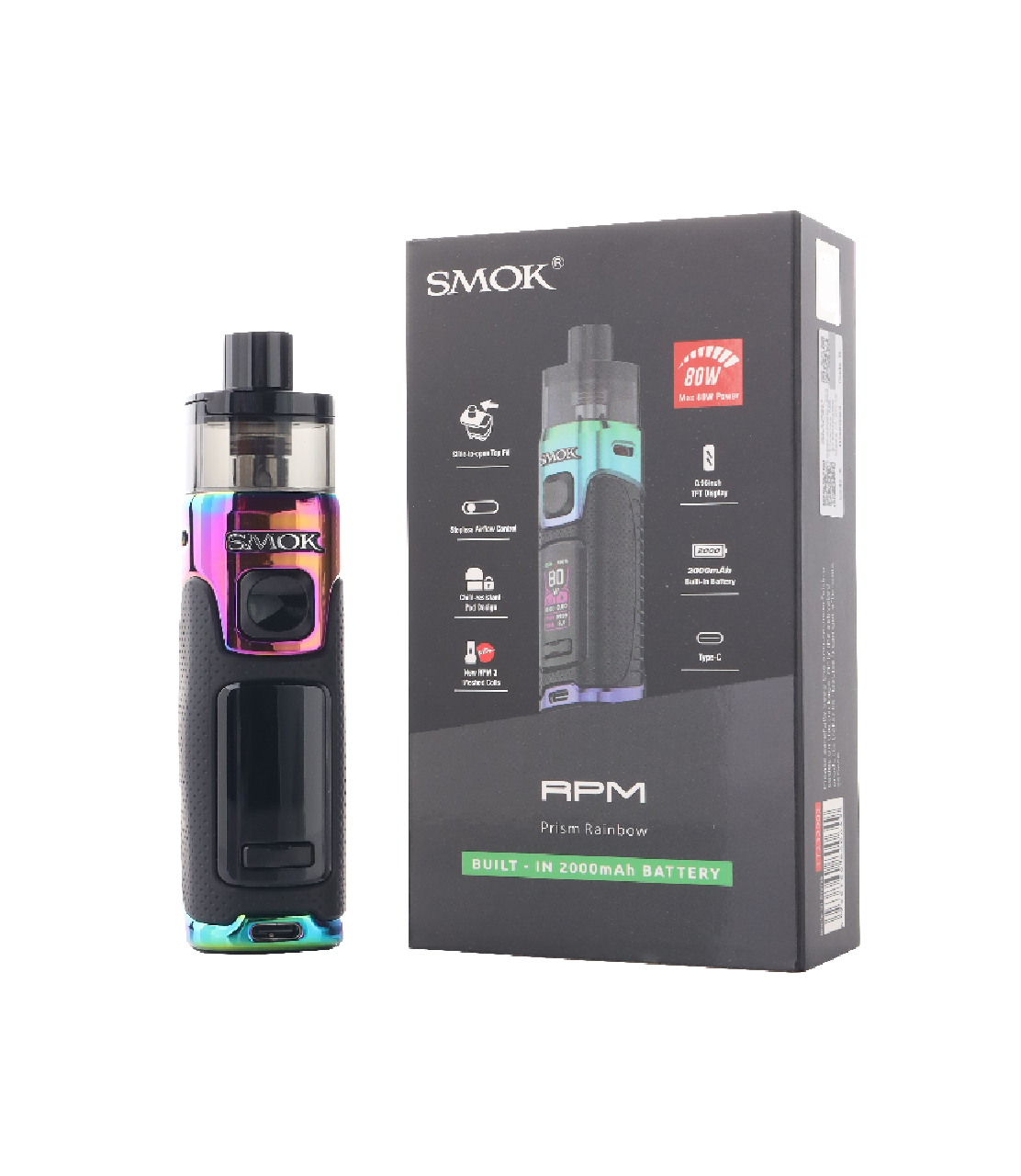 SMOK RPM (PRISM RAINBOW) Vapelevels